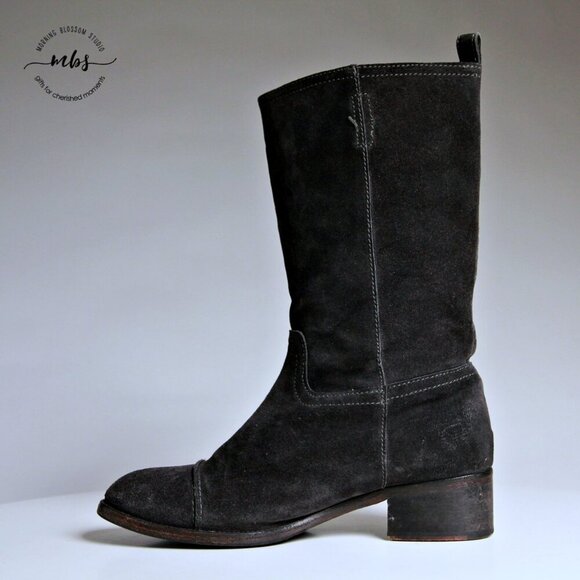 J. Crew Brewster Suede Mid Calf Boots - Picture 7 of 14
